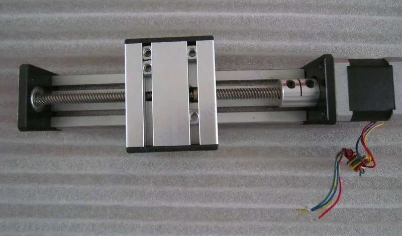 

High Precision CNC ST T8*2 Ballscrew Sliding Table effective stroke 400mm+1pc nema 17 stepper motor XYZ axis Linear motion
