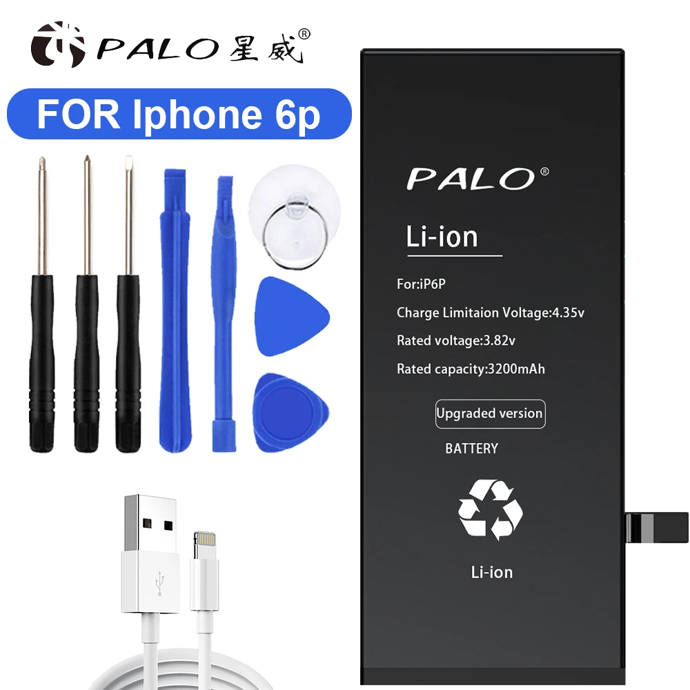 PALO Accessory Components For iPhone 6 Plus / iP6P Long Life Li-ion Battery With Rated Capacity 3200mah Batteries For iPhones
PALO Accessory Components For iPhone 6 Plus / iP6P Long Life Li-ion Battery With Rated Capacity 3200mah Batteries For iPhones