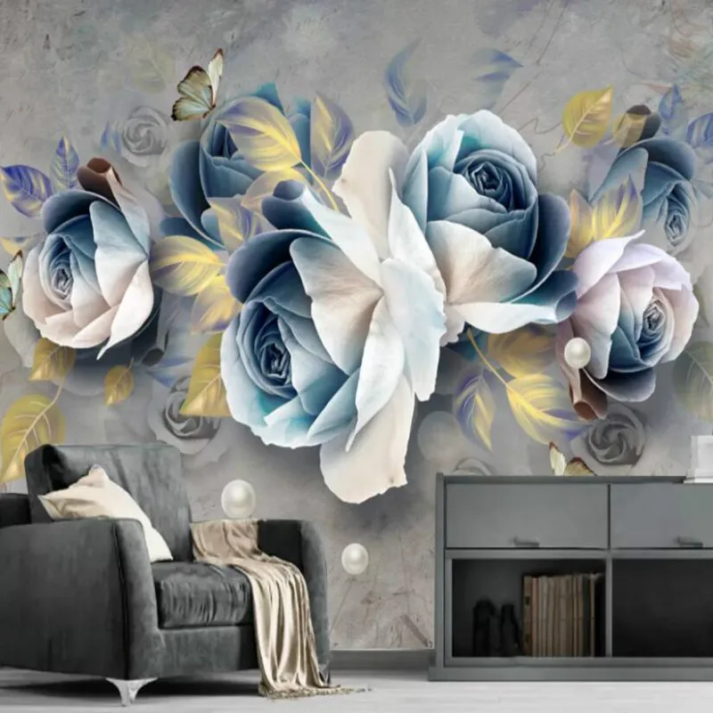 Three-dimensional Embossed Rose European Retro TV Background Wall Decorative Painting 3D Mural Wallpaper for Living Room
Three-dimensional Embossed Rose European Retro TV Background Wall Decorative Painting 3D Mural Wallpaper for Living Room