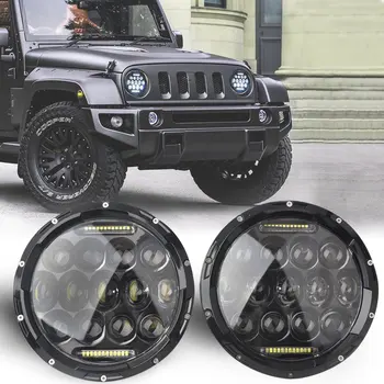 Super bright 75W 7 Inch Round LED Headlight with Turn Signal DRL for Jeep Wrangler Jk Tj Harley Davidson Lada 4x4 urban Niva
Super bright 75W 7 Inch Round LED Headlight with Turn Signal DRL for Jeep Wrangler Jk Tj Harley Davidson Lada 4x4 urban Niva