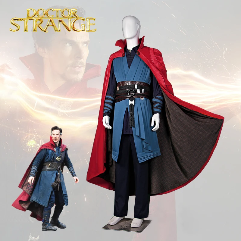 Dr.Strange Stephen Cosplay Costume Full Set Outfit with Necklace Custom Made