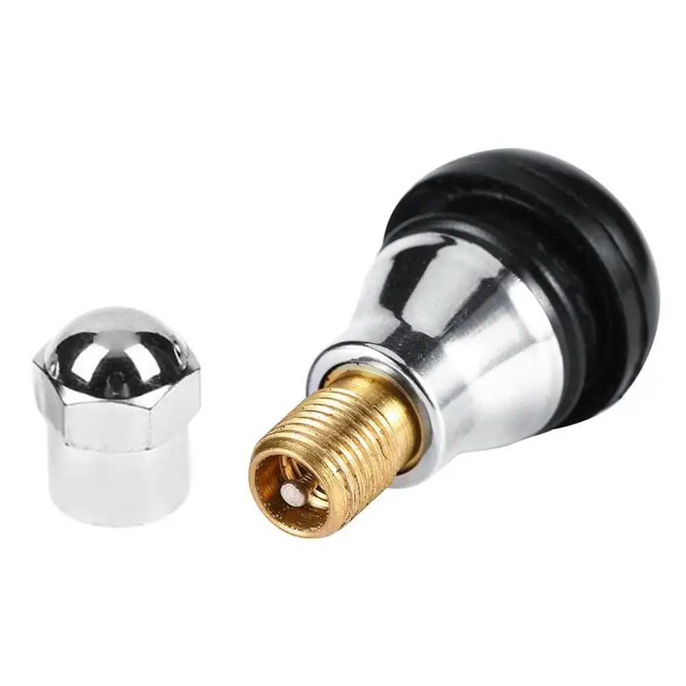 Set of 4 New Black Car Motorcycle Chrome Alloy Tubeless Rubber Wheel Tire Valve Stems Complete TR412ac Chrome Caps
Set of 4 New Black Car Motorcycle Chrome Alloy Tubeless Rubber Wheel Tire Valve Stems Complete TR412ac Chrome Caps