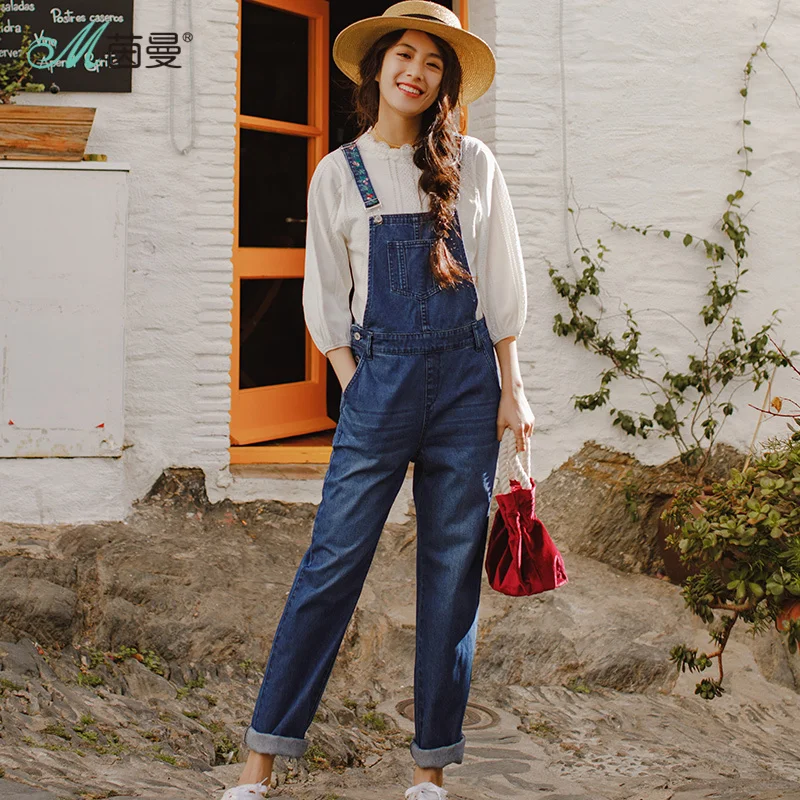 INMAN New Products Women Spring Clothes Embroidered Cotton Denim Loose Long Pants
INMAN New Products Women Spring Clothes Embroidered Cotton Denim Loose Long Pants