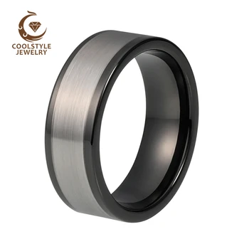 8MM Men Women Tungsten Wedding Band Black Men Ring Flat Band Brush Finish Comfort Fit
8MM Men Women Tungsten Wedding Band Black Men Ring Flat Band Brush Finish Comfort Fit