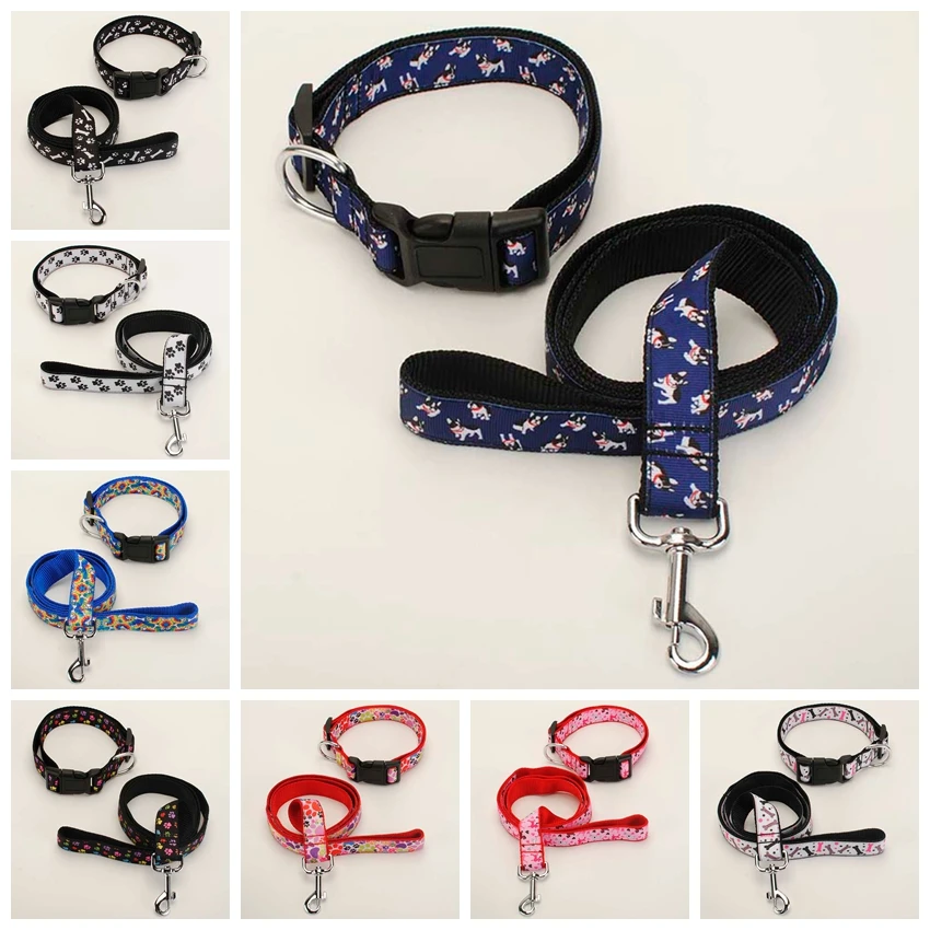 New 2 set for Dog Leash & Dog Collar,1 inch dog paw pattern printed ribbon for pet
New 2 set for Dog Leash & Dog Collar,1 inch dog paw pattern printed ribbon for pet