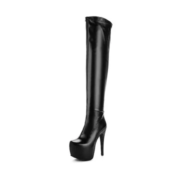 Women's Over the Knee Boots 2019 Winter PU Leather Women Thigh High Boots 14cm High Heels Boot For Woman Long Boot Winter Shoes
Women's Over the Knee Boots 2019 Winter PU Leather Women Thigh High Boots 14cm High Heels Boot For Woman Long Boot Winter Shoes