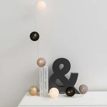 DIY LED Cotton Ball Fairy Lights black, grey,white Battery operated string lights for bedroom home Christmas decoration
DIY LED Cotton Ball Fairy Lights black, grey,white Battery operated string lights for bedroom home Christmas decoration