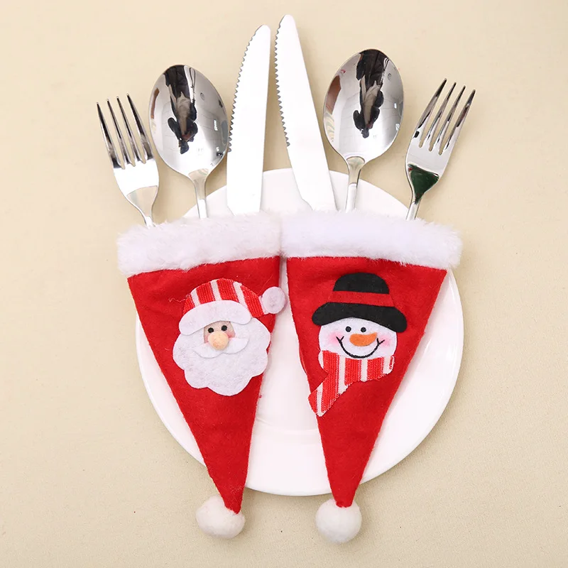 XINAHER 1pc Christmas Hat Cutlery Bag Candy Gift Bags Cute Pocket Fork Knife Holder Table Dinner Decoration
XINAHER 1pc Christmas Hat Cutlery Bag Candy Gift Bags Cute Pocket Fork Knife Holder Table Dinner Decoration