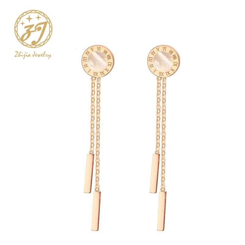 Zhijia Fashion Luxurious Numerals Letters Women's Stud Earrings Rose Gold-color Roman Love Earrings for Women Wedding Jewelry
Zhijia Fashion Luxurious Numerals Letters Women's Stud Earrings Rose Gold-color Roman Love Earrings for Women Wedding Jewelry