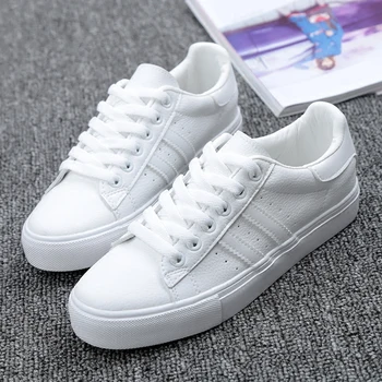 Shoes Woman New Fashion Casual Platform Striped PU Leather Classic Cotton Women Casual Lace-up White Winter Shoes Sneakers
Shoes Woman New Fashion Casual Platform Striped PU Leather Classic Cotton Women Casual Lace-up White Winter Shoes Sneakers
