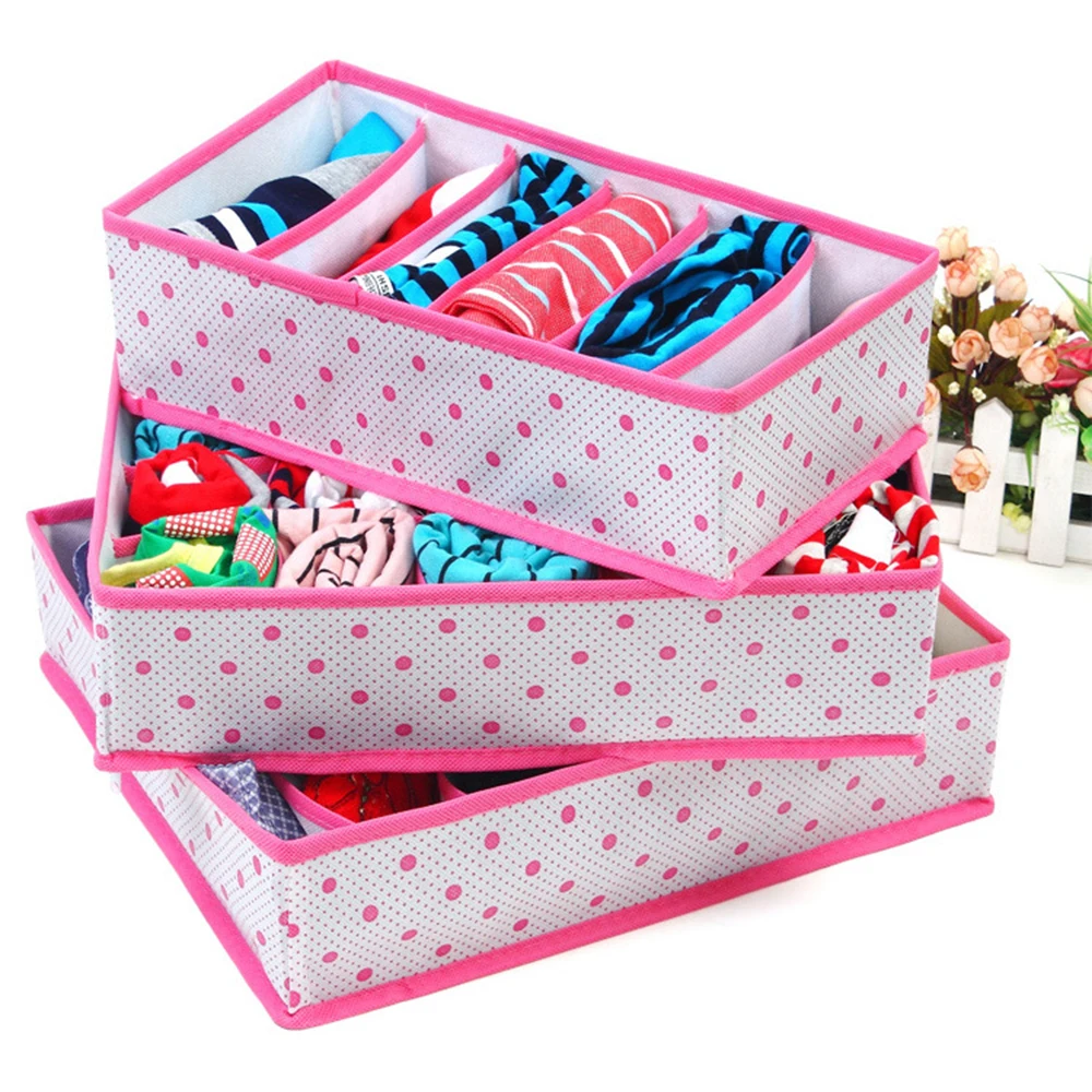 3pcs 6/7/20Grids Underwear Storage Box Organizer Wardrobe Closet Set Foldable Drawer Divider Bras Socks Washable Container
3pcs 6/7/20Grids Underwear Storage Box Organizer Wardrobe Closet Set Foldable Drawer Divider Bras Socks Washable Container