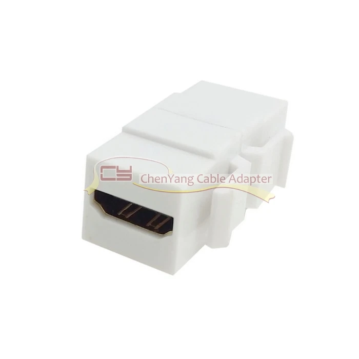 10 шт./лот HDMI 1 4 защелкивающийся переходник мама-мама F/F Keystone Jack Adapter for Wall Plate White |