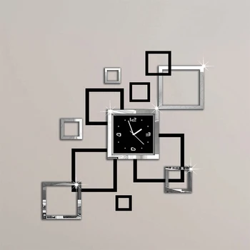 2018 new hot acrylic wall clocks 3d sticker europe fashion modern Quartz watch design sliver & black clocks art free shipping
2018 new hot acrylic wall clocks 3d sticker europe fashion modern Quartz watch design sliver & black clocks art free shipping