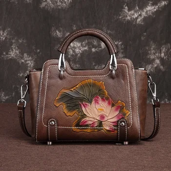 2019 Luxury Women Genuine Leather Handbags Ladies Retro Elegant Shoulder Messenger Bag Cow Leather Handmade Womans Bags
2019 Luxury Women Genuine Leather Handbags Ladies Retro Elegant Shoulder Messenger Bag Cow Leather Handmade Womans Bags