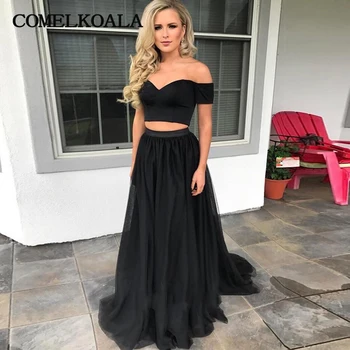 Elegant Two Piece Tulle Prom Dress Off Shoulder Sweetheart Crop Top Womens Formal Evening Dresses Cheap Modest Party Gala Gowns
Elegant Two Piece Tulle Prom Dress Off Shoulder Sweetheart Crop Top Womens Formal Evening Dresses Cheap Modest Party Gala Gowns