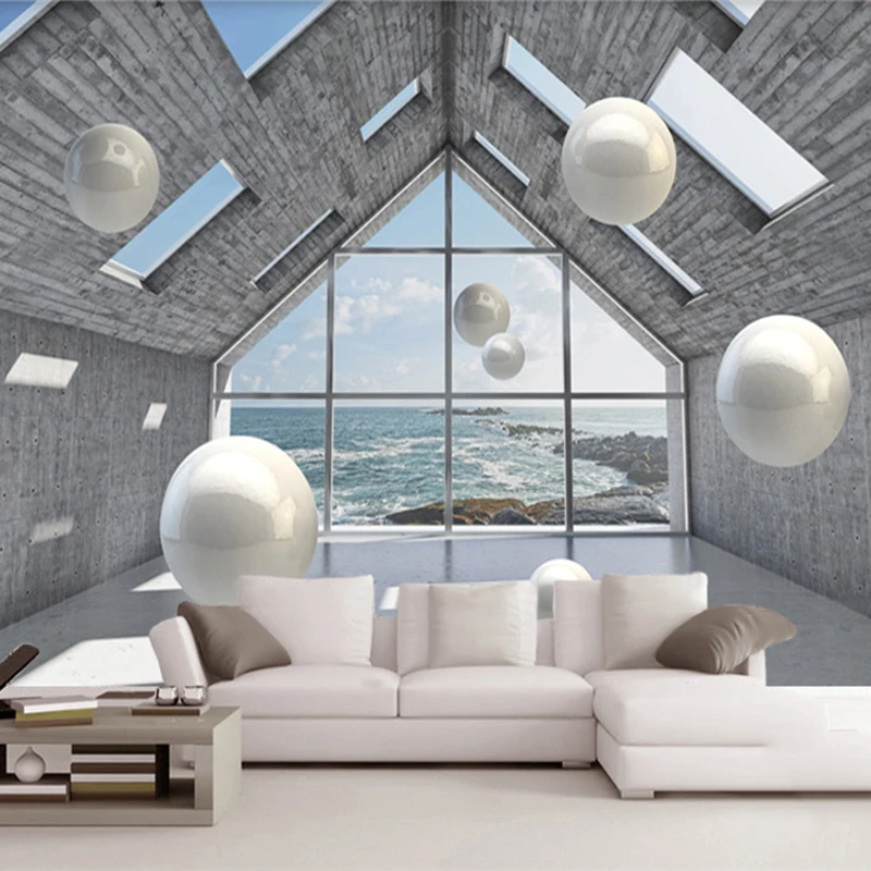 Photo Wallpaper 3D Architectural Space Scenery Stereo Sphere Murals Living Room TV Sofa Background Wall Self-Adhesive Stickers
Photo Wallpaper 3D Architectural Space Scenery Stereo Sphere Murals Living Room TV Sofa Background Wall Self-Adhesive Stickers