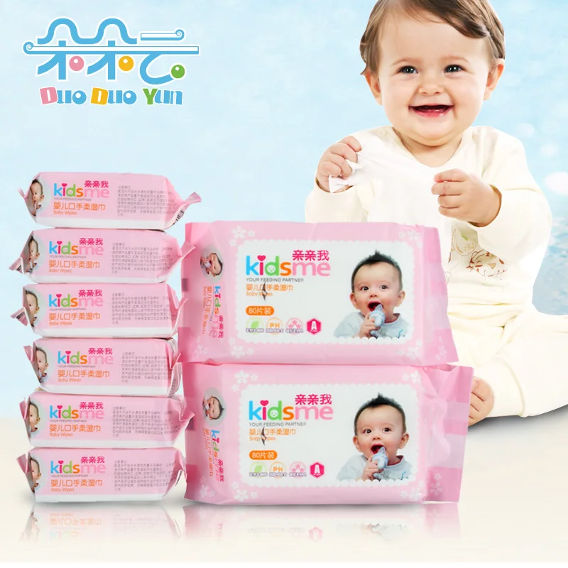 Thick Cleansing Wipes Baby Special Pack 80 +25 pumping * 2 6 pack package | Мать и ребенок