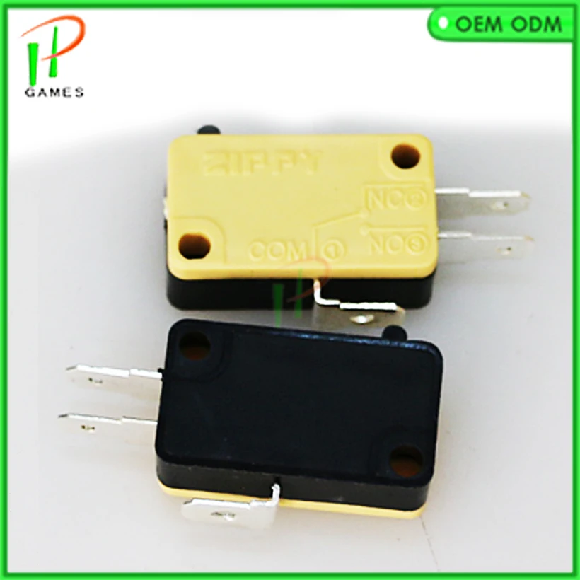 100pcs ZIPPY Microswitch for Push Button 3 terminals yellow micro switch for button/Arcade Game Parts/cabinet accessories
100pcs ZIPPY Microswitch for Push Button 3 terminals yellow micro switch for button/Arcade Game Parts/cabinet accessories