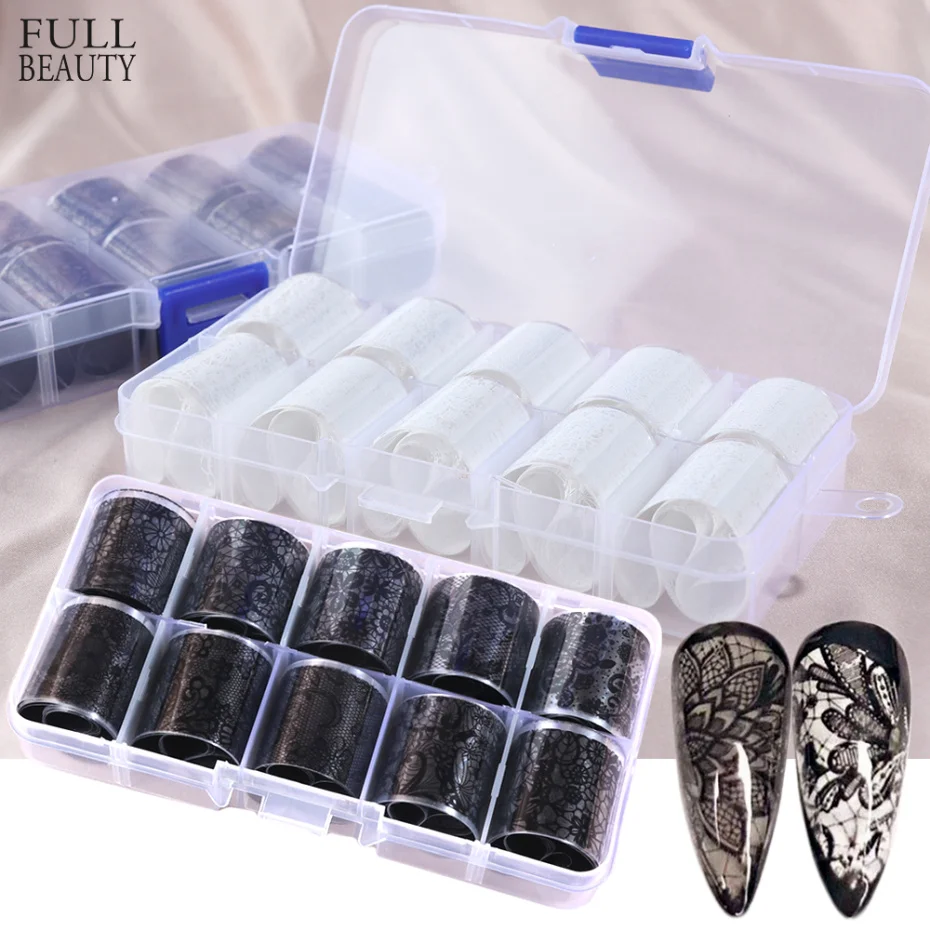 10pc/Set Lace Design Foil Stickers for Nails 2.5*100cm Holograph Transfer Foil Adhesive Decal UV Gel Nail Art Wrap Slider CH1017
10pc/Set Lace Design Foil Stickers for Nails 2.5*100cm Holograph Transfer Foil Adhesive Decal UV Gel Nail Art Wrap Slider CH1017