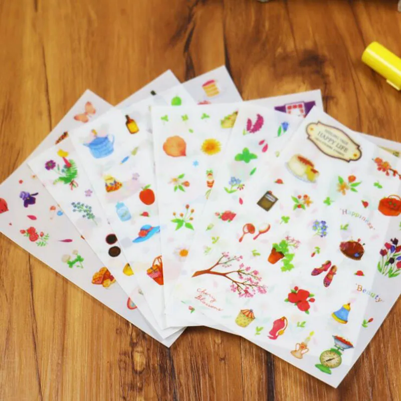 6 pcs/set Happy Life Happy Birthday Stickers Happy Gardening Handbook Transparent Stickers Decorative Diary Album Tags
6 pcs/set Happy Life Happy Birthday Stickers Happy Gardening Handbook Transparent Stickers Decorative Diary Album Tags
