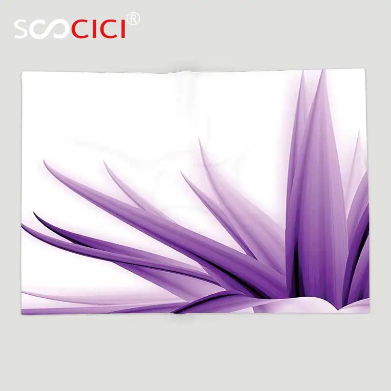 Custom Soft Fleece Throw Blanket Flower Decor Purple Ombre Long Leaves Water Colored Print with Calming Details Image Purple
Custom Soft Fleece Throw Blanket Flower Decor Purple Ombre Long Leaves Water Colored Print with Calming Details Image Purple