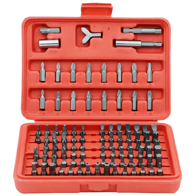 100 sets of batches of head screwdrivers, Electric Screwdrivers, sleeve sleeves, cross sets of plum blossom heads.