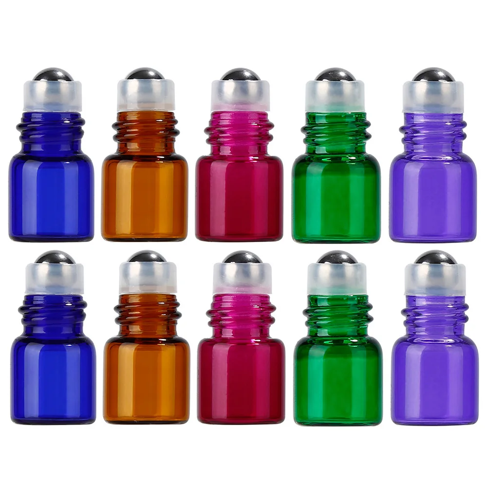 10X 1ml Mini Glass Essential Oil Bottles Roll On Vials with Roller Ball Black Cap Lid for Aromatherapy Perfume
10X 1ml Mini Glass Essential Oil Bottles Roll On Vials with Roller Ball Black Cap Lid for Aromatherapy Perfume