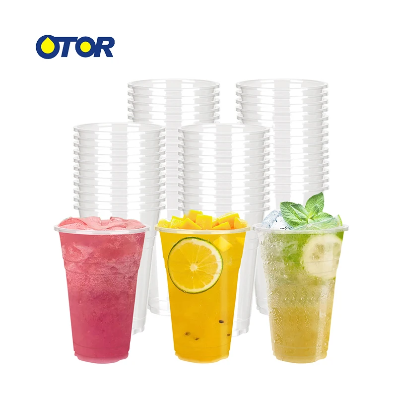 OTOR Free Shipping 50pcs 16oz Disposable Plastic Cups with Flat or Dome Lids for Juice Coffee Milky Tea Party Weddings Supplies
OTOR Free Shipping 50pcs 16oz Disposable Plastic Cups with Flat or Dome Lids for Juice Coffee Milky Tea Party Weddings Supplies