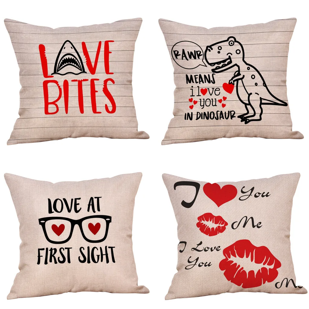 Gacsidy Store dakimakura 4Pcs Happy Valentine's Day Throw Pillow Case Sweet Love Square
Gacsidy Store dakimakura 4Pcs Happy Valentine's Day Throw Pillow Case Sweet Love Square