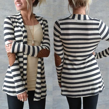 New Fashion 2019 Autumn Outerwear Women Long Sleeve Striped Printed Cardigan Casual Elbow Patchwork Knitted Sweater Plus Size
New Fashion 2019 Autumn Outerwear Women Long Sleeve Striped Printed Cardigan Casual Elbow Patchwork Knitted Sweater Plus Size
