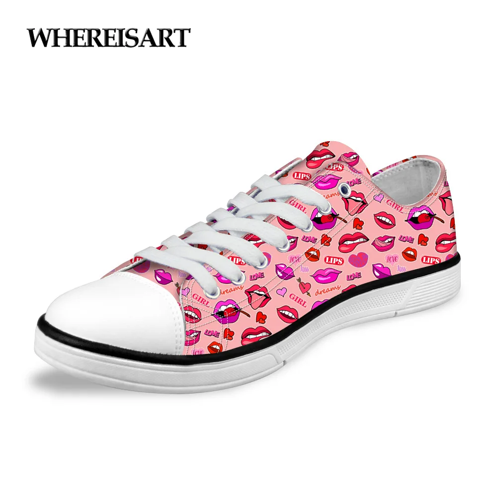 WHEREISART Female Casual Shoes Flats 3D Sexy Lips Printed Women's Low Style Vulcanized Shoes Autumn Women Canvas Shoes Woman
WHEREISART Female Casual Shoes Flats 3D Sexy Lips Printed Women's Low Style Vulcanized Shoes Autumn Women Canvas Shoes Woman