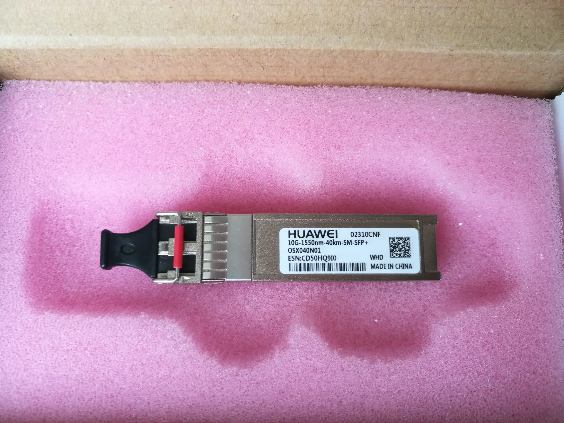 10 g - 1550 - nm - 40 km - SM - SFP + OSX040N01 WHD 02310 CNF light module
10 g - 1550 - nm - 40 km - SM - SFP + OSX040N01 WHD 02310 CNF light module