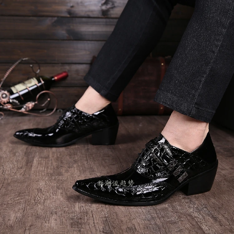 Mens shoes high heels pointed toe dress shoes Classic italian leather buckle strap office oxford shoes for men mocassin homme
Mens shoes high heels pointed toe dress shoes Classic italian leather buckle strap office oxford shoes for men mocassin homme