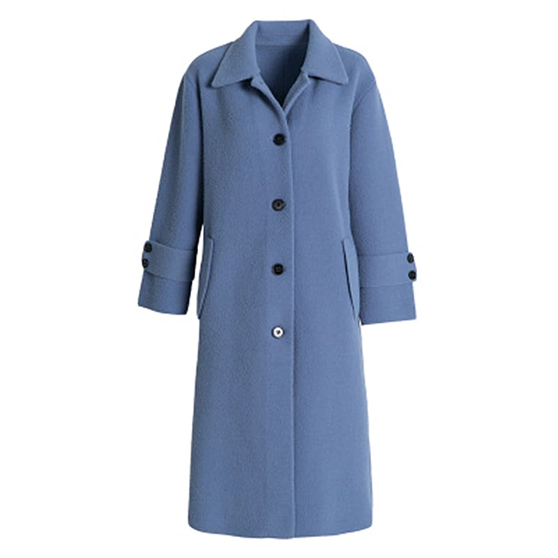 2018 Winter New Long Woolen Coat Knitted Imitation Double-faced Woolen Coat Thickening Loose Fashion Solid Color
2018 Winter New Long Woolen Coat Knitted Imitation Double-faced Woolen Coat Thickening Loose Fashion Solid Color