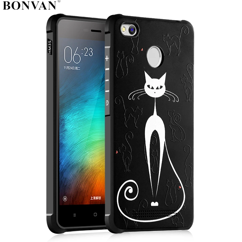 BONVAN Luxury Silicone Case For xiaomi redmi 3 3s Soft Phone Back Cover 3D Relief Cartoon Fadeless Coque For xiaomi redmi 3 pro
BONVAN Luxury Silicone Case For xiaomi redmi 3 3s Soft Phone Back Cover 3D Relief Cartoon Fadeless Coque For xiaomi redmi 3 pro