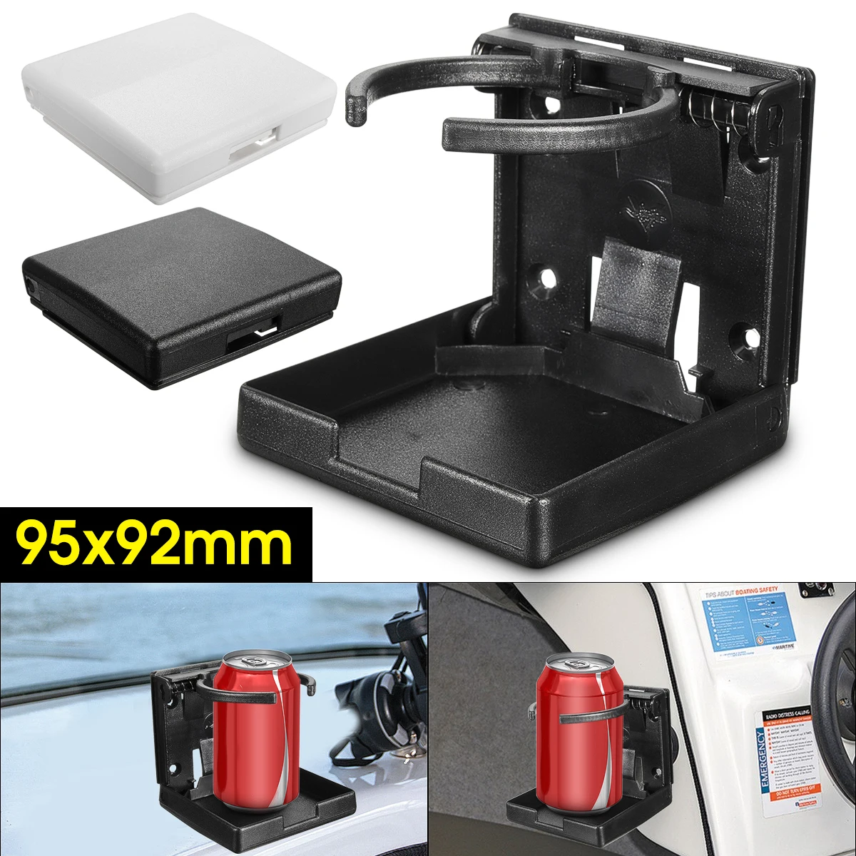 White/Black Adjustable Folding Drink Holder Boat Marine Caravan Car 4x4 RV Cup White Black Brand new and high quality
White/Black Adjustable Folding Drink Holder Boat Marine Caravan Car 4x4 RV Cup White Black Brand new and high quality