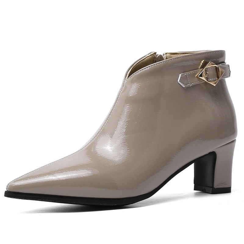 Short Plus Women Ankle boots Zipper Buckle High Heel Fashion Ladies Girls Women Winter Shoes Pointed Toe Square Heel Women Boots
Short Plus Women Ankle boots Zipper Buckle High Heel Fashion Ladies Girls Women Winter Shoes Pointed Toe Square Heel Women Boots