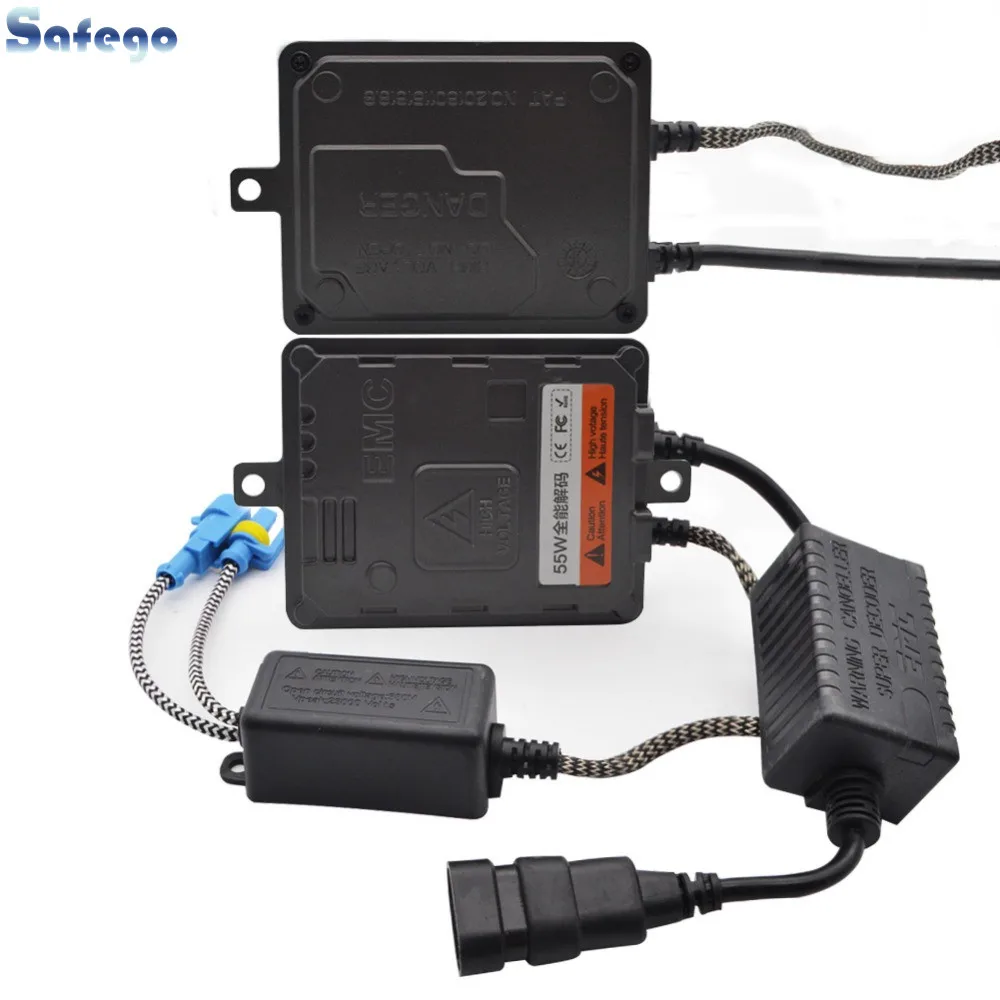 Safego 55W Xenon HID Ballast Slim Replacement HID xenon cenversion headlight Black Color 12V for H4 H7 H11 H3 9005 9006 880 H13 
Safego 55W Xenon HID Ballast Slim Replacement HID xenon cenversion headlight Black Color 12V for H4 H7 H11 H3 9005 9006 880 H13
