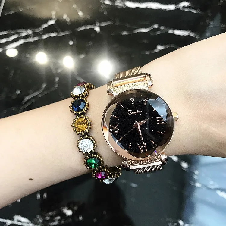 2019 Top Brand Stainless Steel Mesh Band Watches Women Luxury Starry Sky Dial Watch New Fashion Quartz Watch relojes para mujer
2019 Top Brand Stainless Steel Mesh Band Watches Women Luxury Starry Sky Dial Watch New Fashion Quartz Watch relojes para mujer
