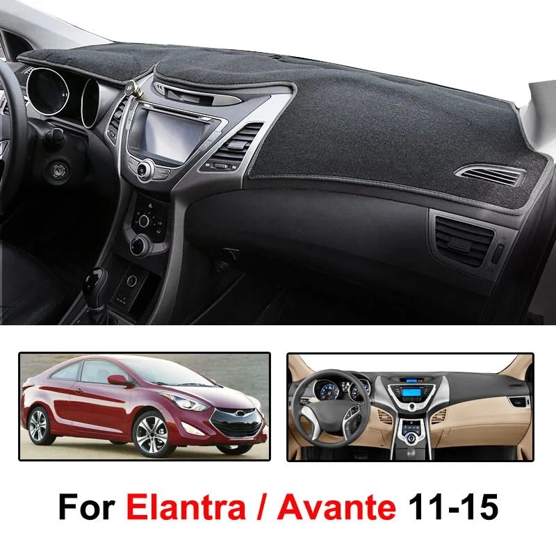 2012 2013 2014 2015 2016 Elantra Yeeoy Black Dash Cover Mat Replacement for Hyundai Avante 2012 2013 2014 2015 2016 Elantra Yeeoy Black Dash Cover Mat Replacement for Hyundai Avante