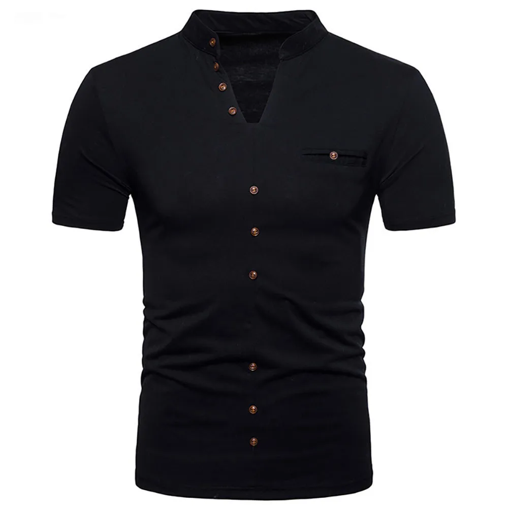 T Shirt Streetwear Men's Summer Casual Solid V Neck Pullover Short Sleeve T-shirt Top Blouse summer 2019 Camisetas Hombre
T Shirt Streetwear Men's Summer Casual Solid V Neck Pullover Short Sleeve T-shirt Top Blouse summer 2019 Camisetas Hombre
