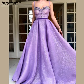 Lavender Muslim Sweetheart Evening Dresses A-line Sequins Beaded Elegant Islamic Dubai Saudi Arabic Long Evening Gown Prom
Lavender Muslim Sweetheart Evening Dresses A-line Sequins Beaded Elegant Islamic Dubai Saudi Arabic Long Evening Gown Prom