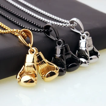 Brand Men Necklace & Pendant Gold Color Stainless Steel Chain Pair Boxing Glove Charm Fashion Sport Fitness Jewelry
Brand Men Necklace & Pendant Gold Color Stainless Steel Chain Pair Boxing Glove Charm Fashion Sport Fitness Jewelry