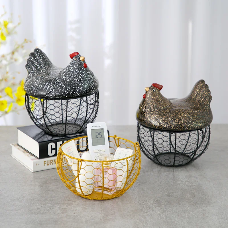 Egg Fruit Ceramic Storage Basket With Lid Large Capacity Mesh Metal Holder Kitchen Supplies Hen Ornament Organizer Container NEW
Egg Fruit Ceramic Storage Basket With Lid Large Capacity Mesh Metal Holder Kitchen Supplies Hen Ornament Organizer Container NEW
