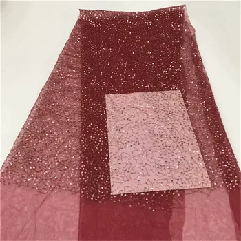 Red New French Lace Fabric High Quality Nigeria Sequins Tulle Leaf African Sequins Net Mesh Women Dress champagne
Red New French Lace Fabric High Quality Nigeria Sequins Tulle Leaf African Sequins Net Mesh Women Dress champagne