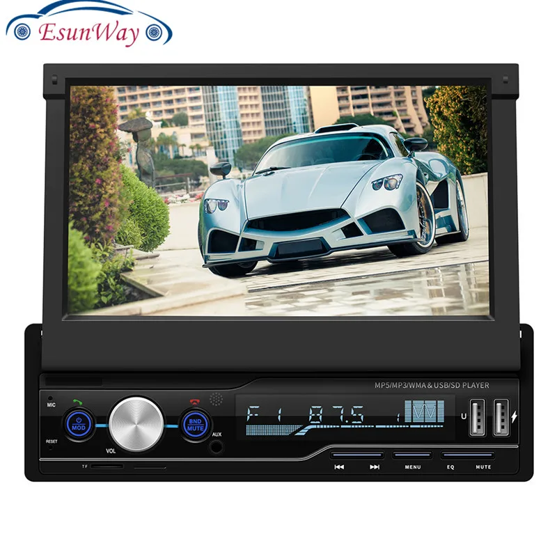 T100G мультимедийный 7 дюймовый автомобильный fm радиоприемник аудио плеер MP5 с