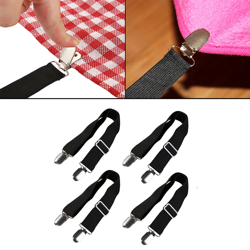 1PC Elastic Clothes Pegs Straps Bed Sheet Clips Adjustable Straps Suspender Mattress Cover Blankets Fixing Sheets Grippers
1PC Elastic Clothes Pegs Straps Bed Sheet Clips Adjustable Straps Suspender Mattress Cover Blankets Fixing Sheets Grippers