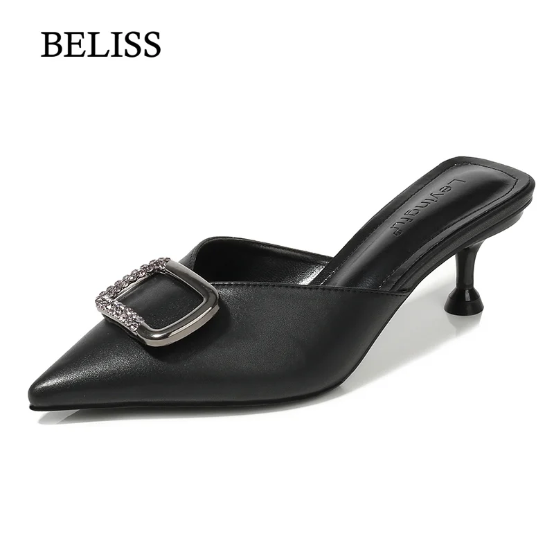 BELISS Fashion Women Summer Mules Slippers Med Heels Ladies Sandals Slides Pointed Toe Women Outdoor Casual Shoes Slip On S78
BELISS Fashion Women Summer Mules Slippers Med Heels Ladies Sandals Slides Pointed Toe Women Outdoor Casual Shoes Slip On S78