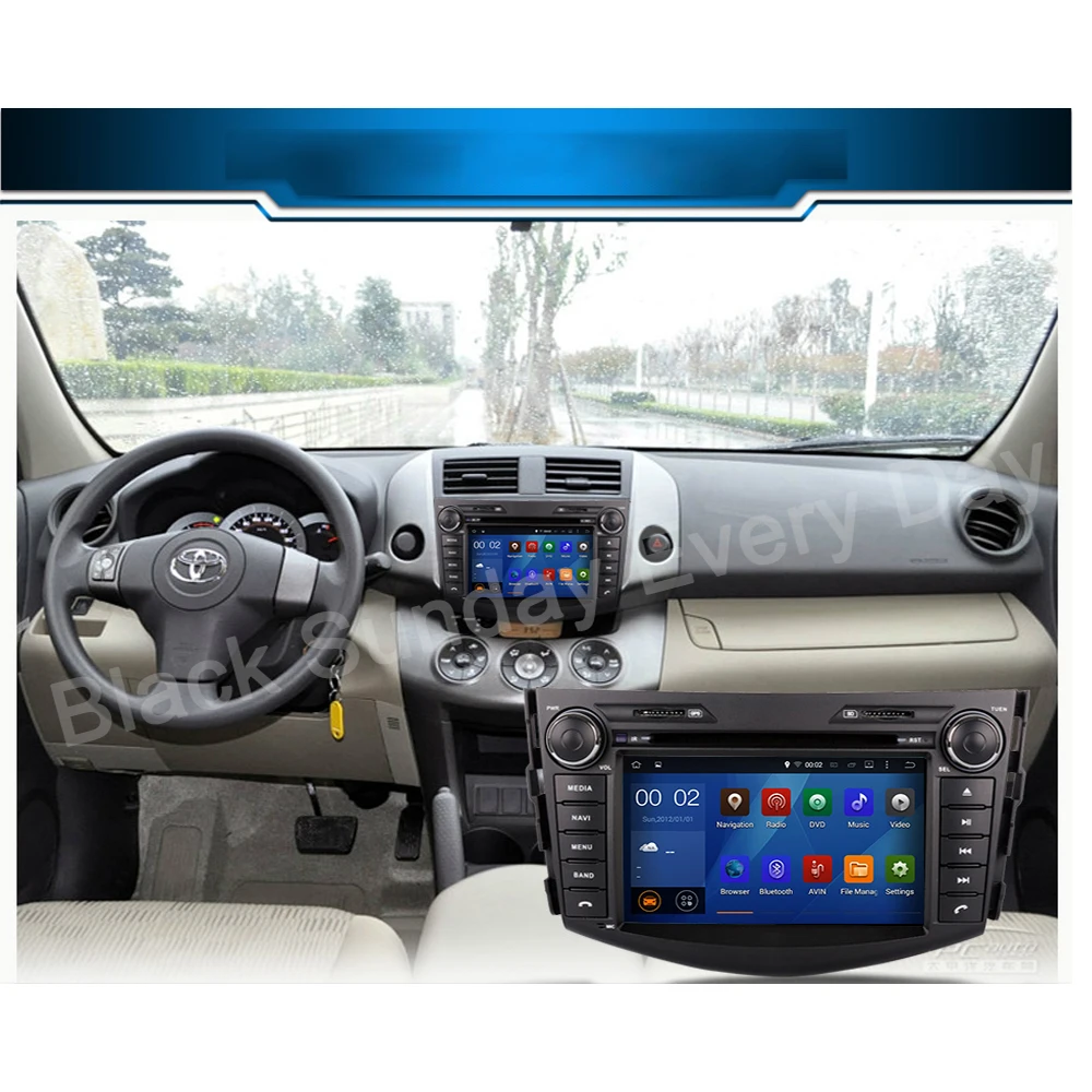 IPS DSP 8 ядер 4 RAM 2 Din Android10 Автомобильный мультимедийный dvd плеер GPS для Toyota RAV4 Rav 2007 2008