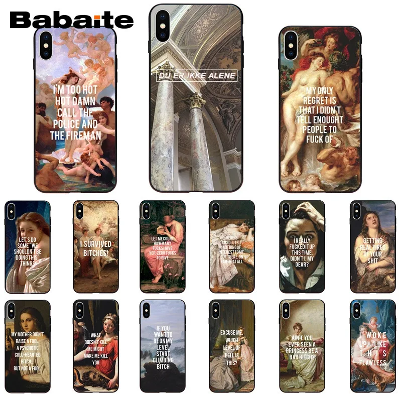 Babaite Artistic oil painting English short sentence Phone Case for iPhone 8 7 6 6S Plus X XSMAX 5 5S SE XR 11 11pro 11promax
Babaite Artistic oil painting English short sentence Phone Case for iPhone 8 7 6 6S Plus X XSMAX 5 5S SE XR 11 11pro 11promax